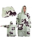 Топъл суичър 2в1 одеало с качулка oversize